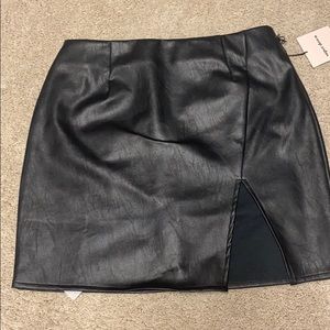 NWT Super Down Faux Leather Skirt from Revolve